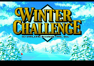 Winter Challenge Title Screen